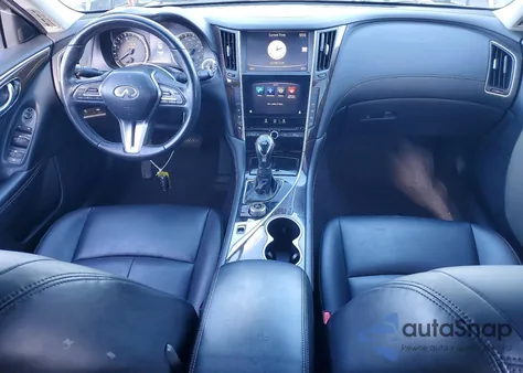 2019 Infiniti Q50 Luxe z USA, uszkodzony, nr VIN JN1EV7AP0KM510147